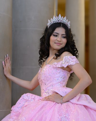 Close up Portrait Quinceañera San Francisco