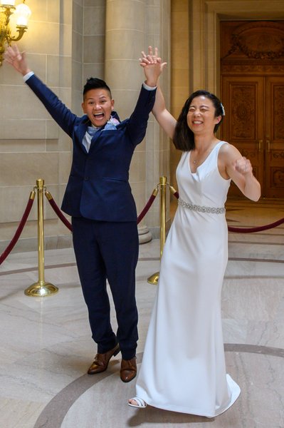 Married at City Hall congratulations wedding photography