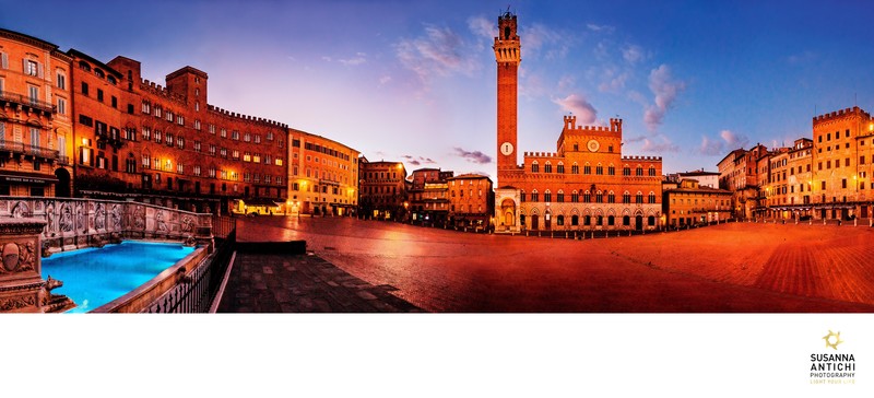 Siena all'alba: la magia di Piazza del Campo