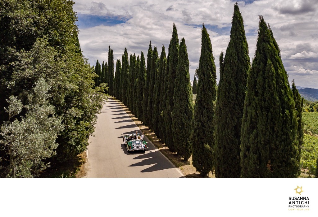 drone photographer in Tuscany