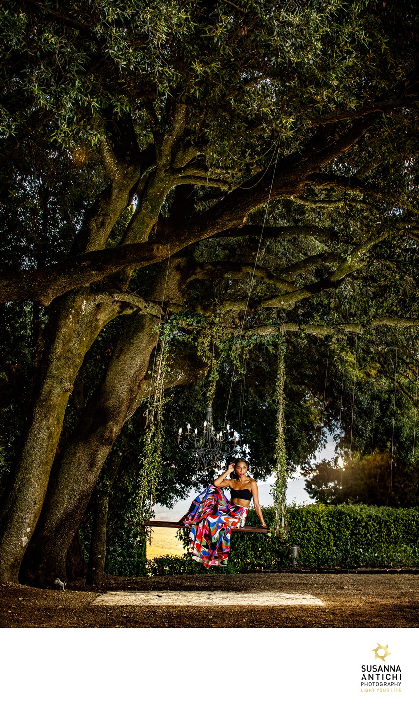 fashion portraits in Tuscany