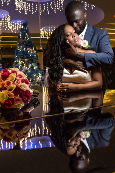 black lives matter wedding portraits of bride and groom