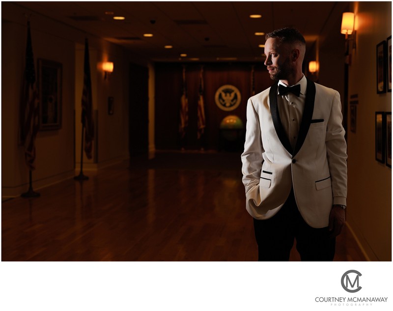 Groom Portrait at the Nixon Library