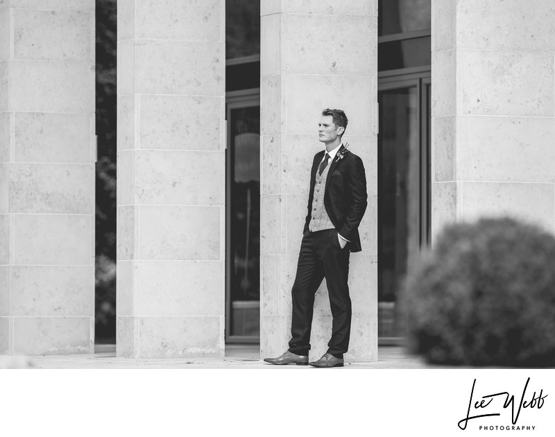 Stanbrook Abbey Groom Portrait