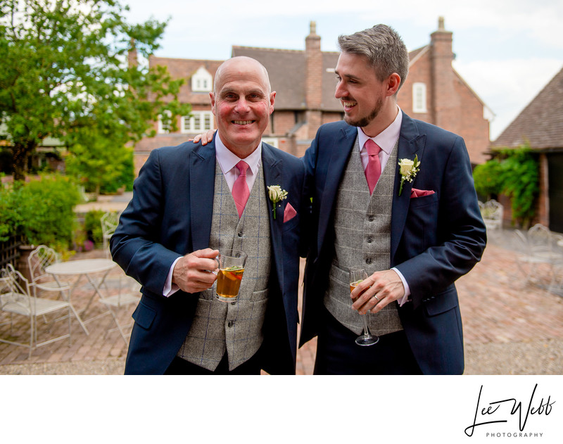 Curradine Barns Venue Worcestershire Groom Dad