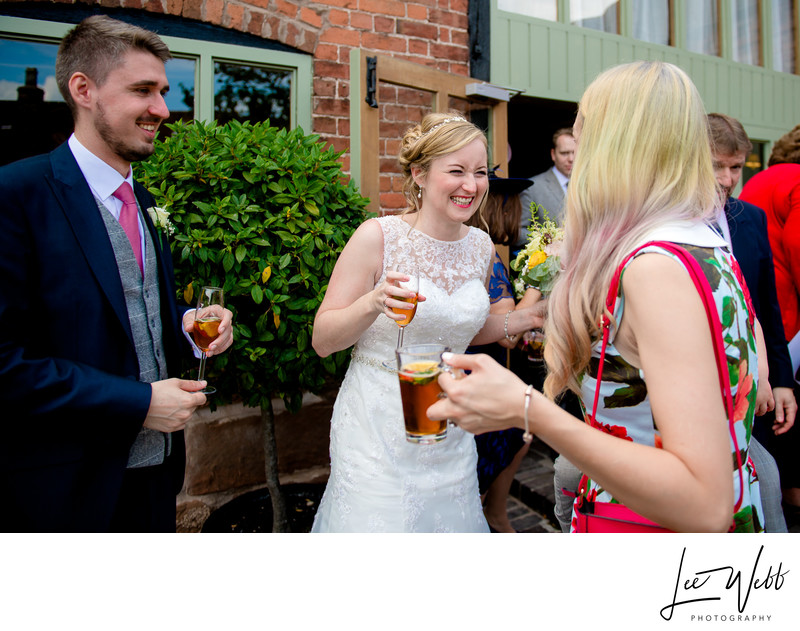 Drinks Reception Curradine Barns Wedding Photography