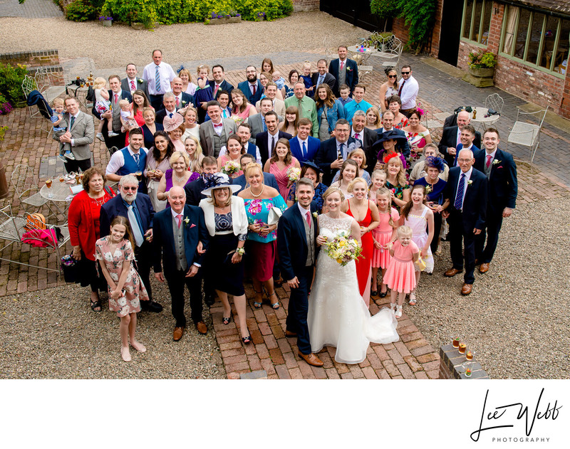  Curradine Barns Wedding Photography Group Photo