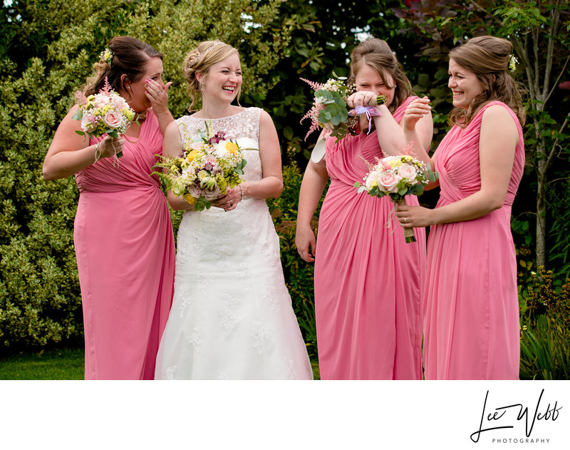 Bridesmaids Curradine Barns Wedding Venue Worcestershire