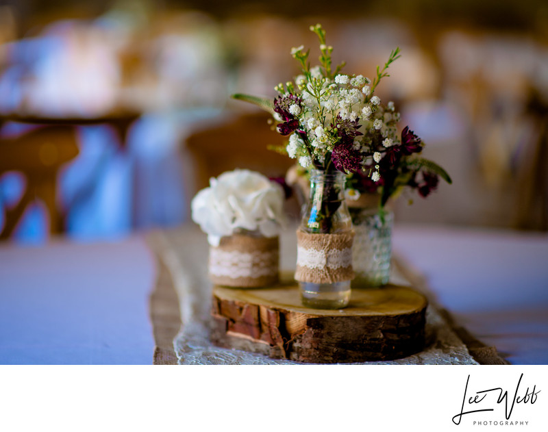 Table Decorations Curradine Barns Wedding Photography