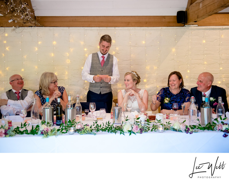 Speeches Curradine Barns Wedding Photography