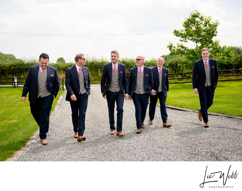 Groomsmen Curradine Barns Wedding Photography