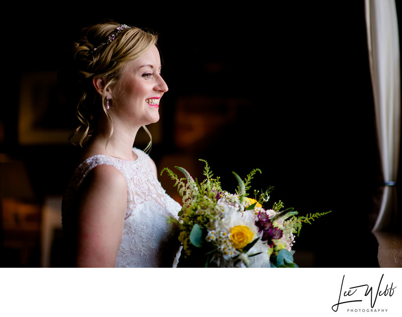 Flowers Bride Curradine Barns Wedding Photography