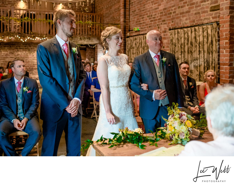 Wedding Ceremony Curradine Barns Wedding Photography