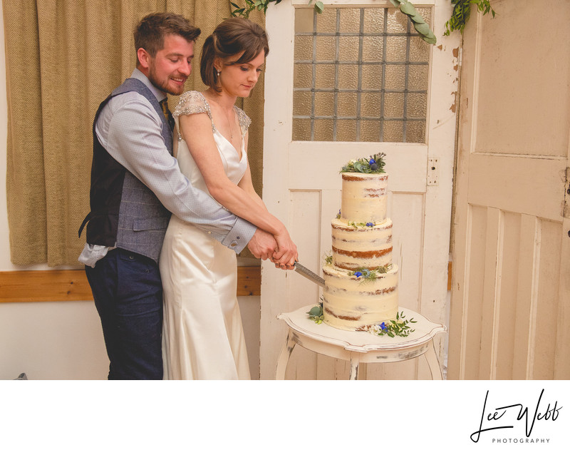 Cutting Cake Kidderminster Wedding Photography 