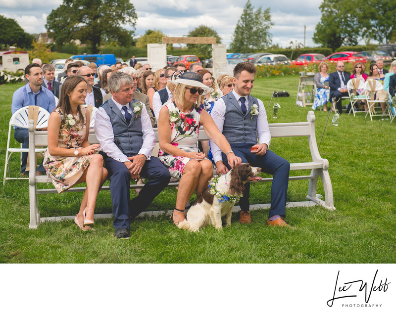 Wedding Guests Dog Rock Village Hall Wedding