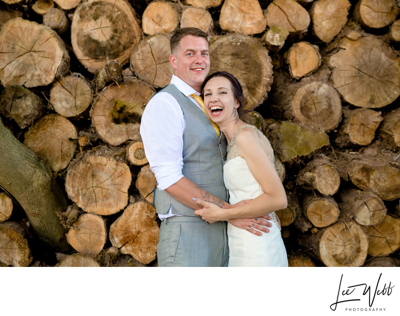 Worcester Glamping Bride and Groom Photos
