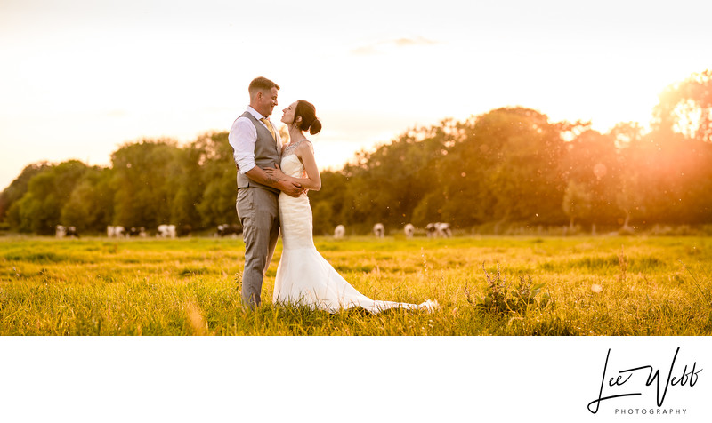 Worcester Glamping Wedding Photography Sunset