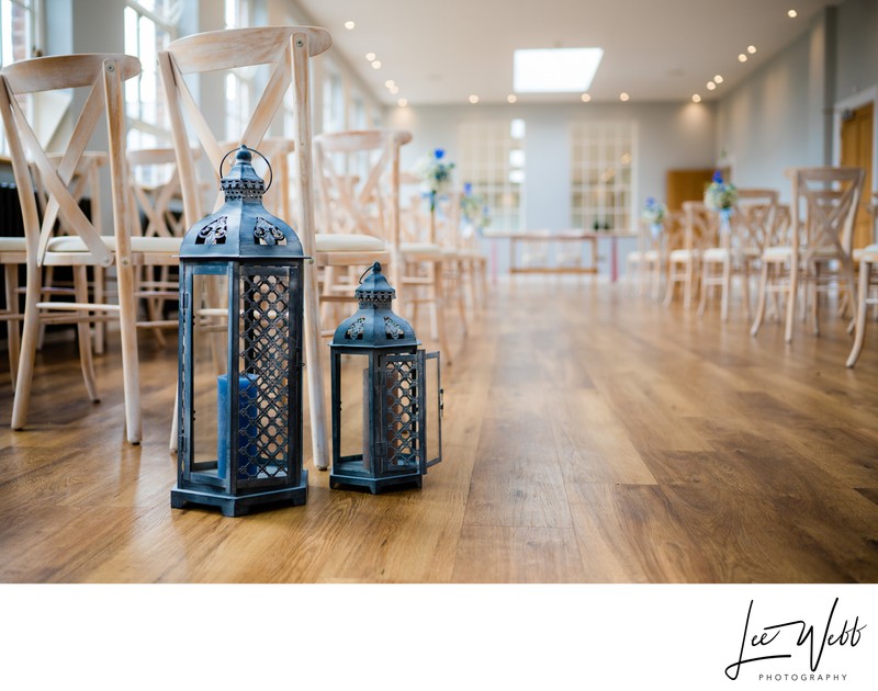 wedding aisle lanterns