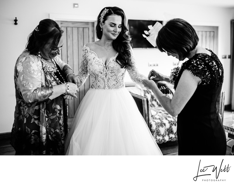 Bride with two mums