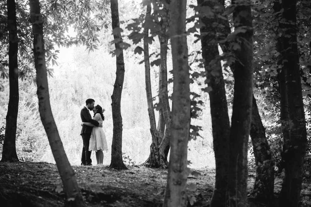 Wedding environmental portrait