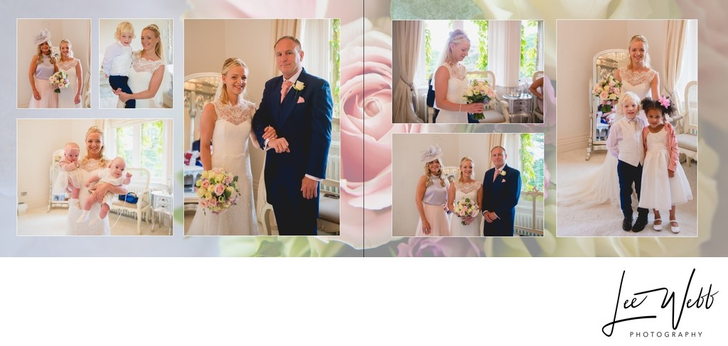 Manor by the Lake Wedding Album Pages 8 & 9​