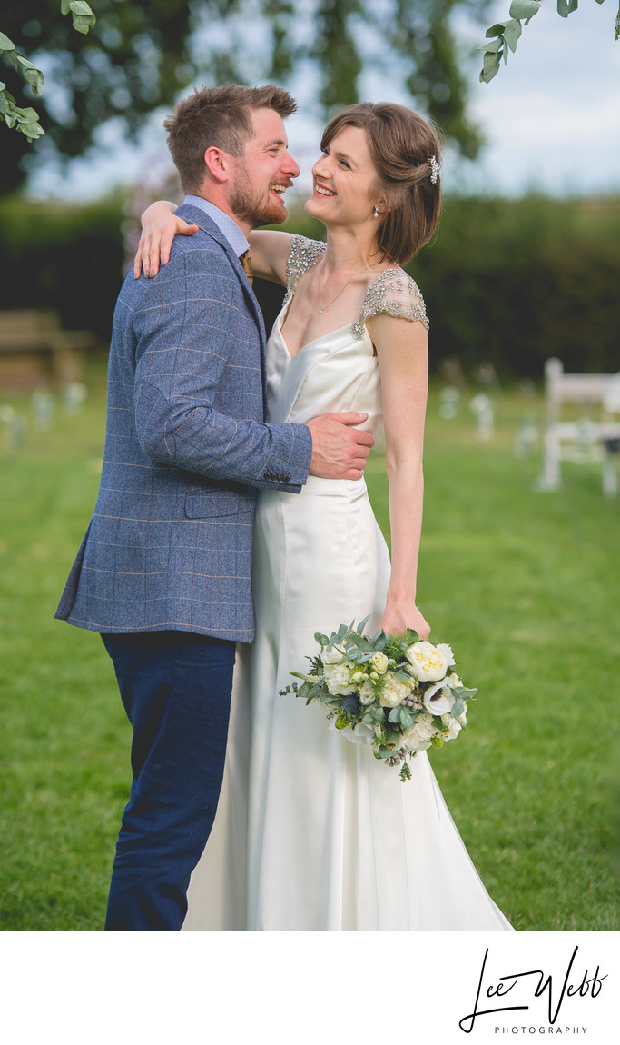 Couple at Rock Village Hall Wedding