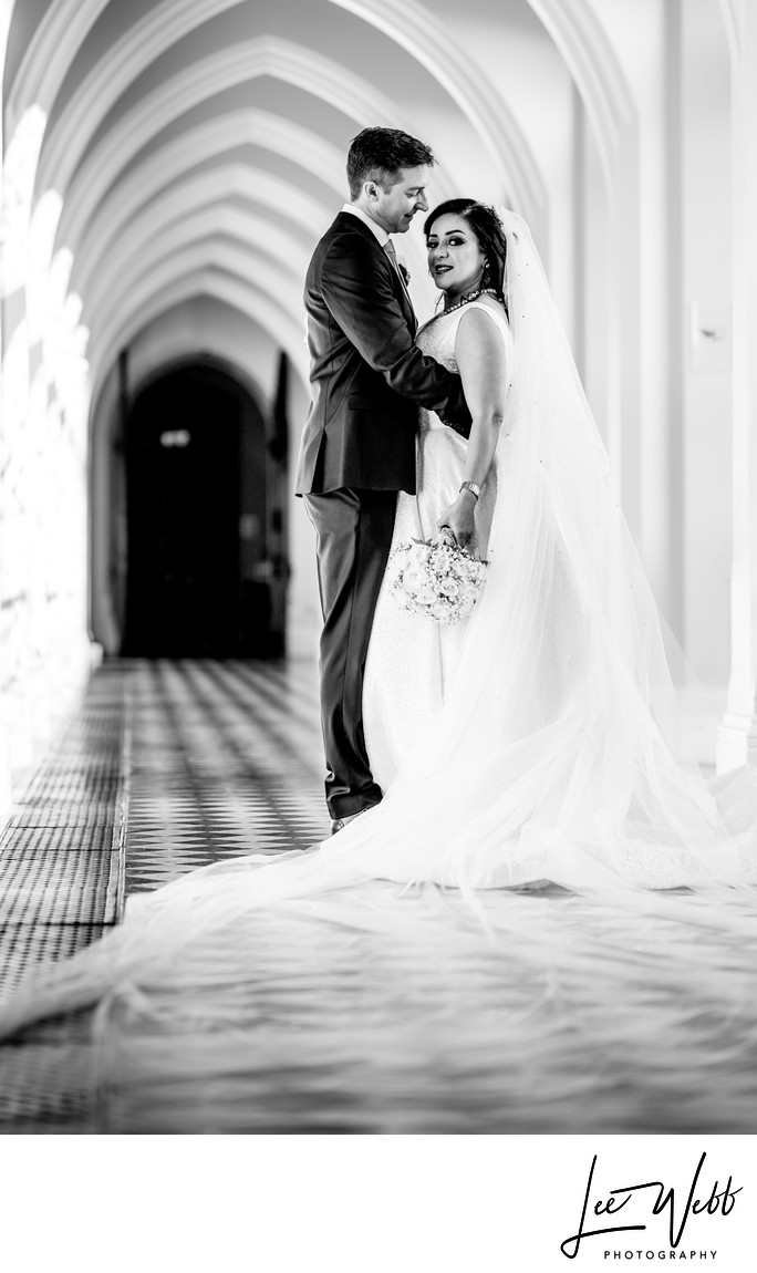 Stanbrook Abbey Cloisters Wedding Photographs