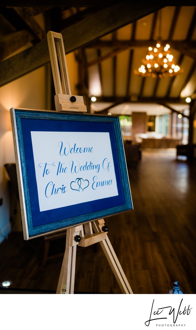 Wedding welcome sign