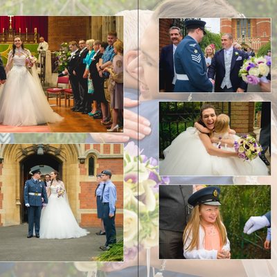 Worcestershire Wedding Photography Album Pages 13 & 14