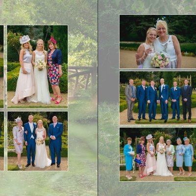 Manor by the Lake Wedding Album Pages 20 & 21