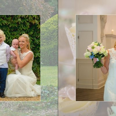 Manor by the Lake Wedding Album Pages 22 & 23