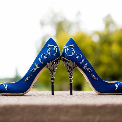 Blue Wedding Shoes Bredenbury