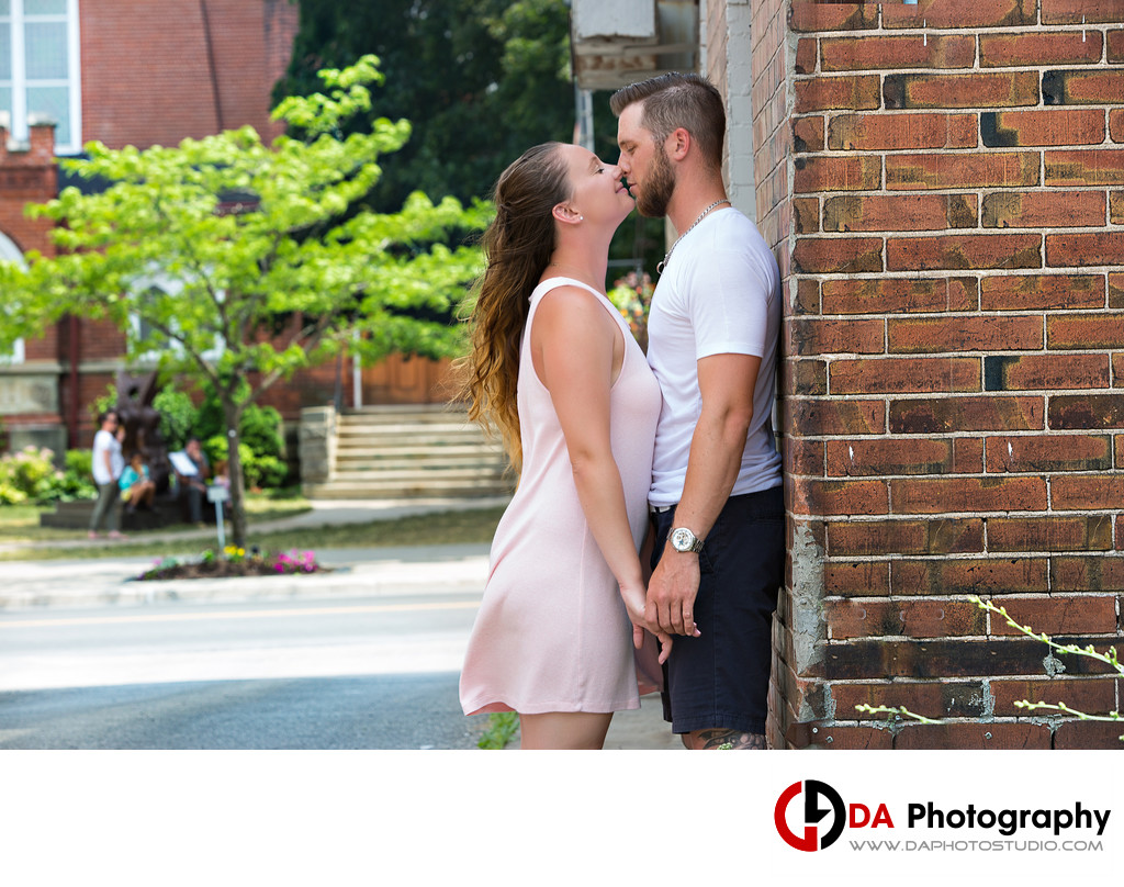Engagement Session in Milton Downtown