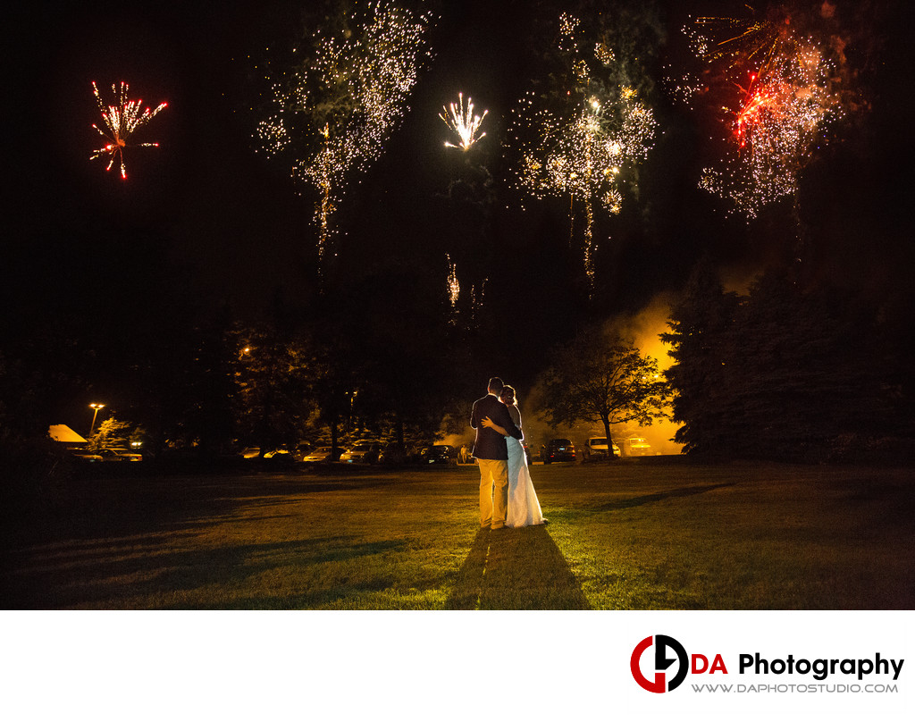 Brampton Outdoor Weddings with Fireworks