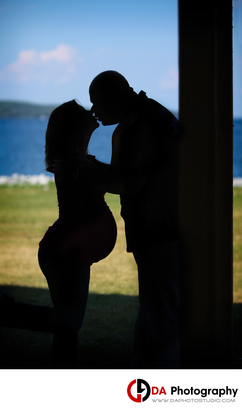 Maternity Portrait at Centennial Park in Barrie