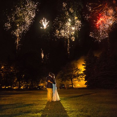 Brampton Outdoor Weddings with Fireworks