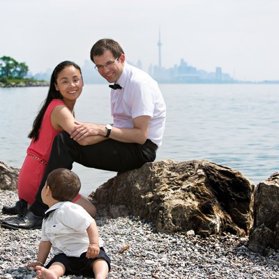 Beach Family Portrait at Humber Bay Park in Toronto