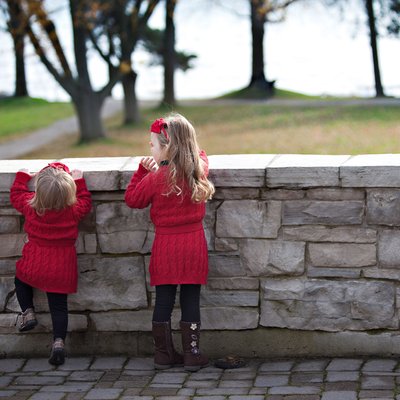 Siblings Portrait in Fall at Paletta Mansion