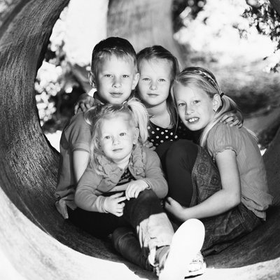 Siblings Children Portraits at Royal Botanical Garden