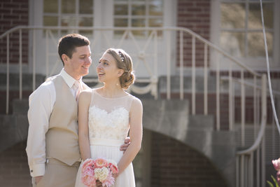 Indianapolis Museum of Art Bride and Groom Wedding