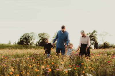 Wildflower mini session photographer, Hartford WI 