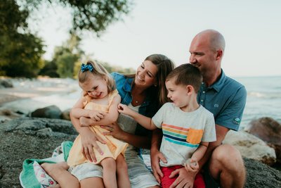 Lake Michigan family photographer harrington beach wi