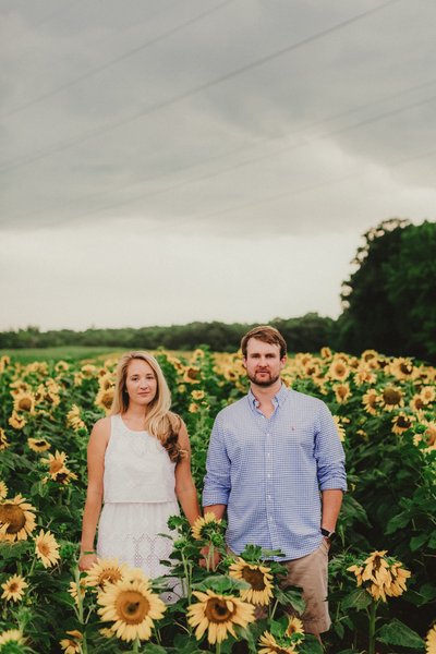 Sunflower Engagement Session in Slinger, WI