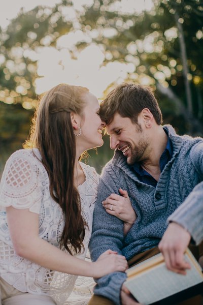 engagement session at lake michigan, grafton, wisconsin