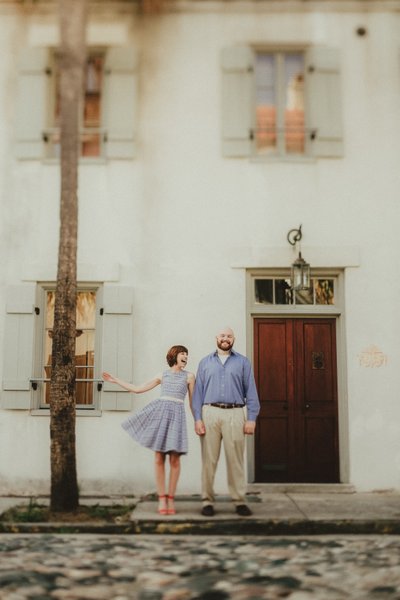 Lifestyle engagement photo session Charleston SC 