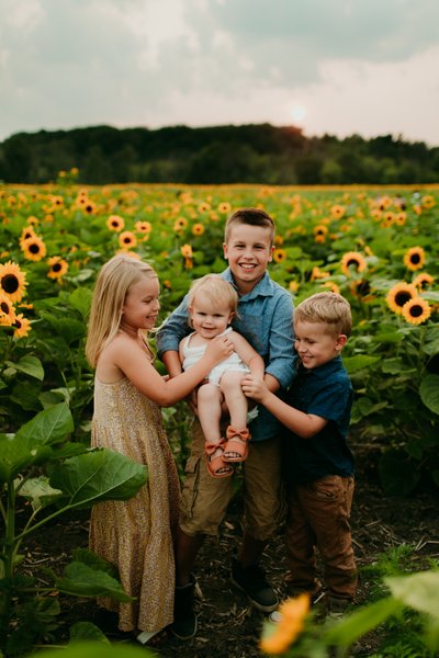 Mini Session for my family at Shimon Sunflower Farm