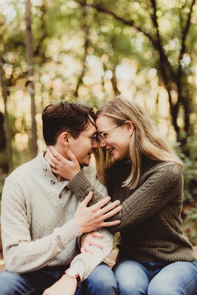 Engagement photo ideas for County Park, Hubertus WI