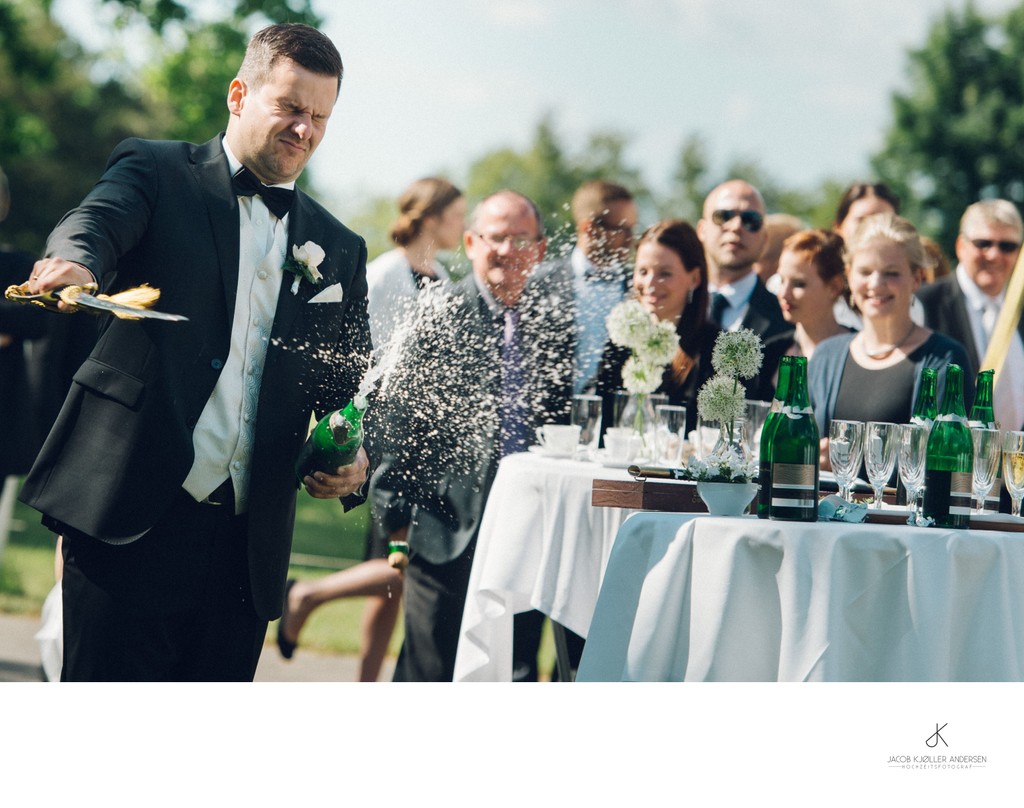 Champagnersaebel Hochzeit