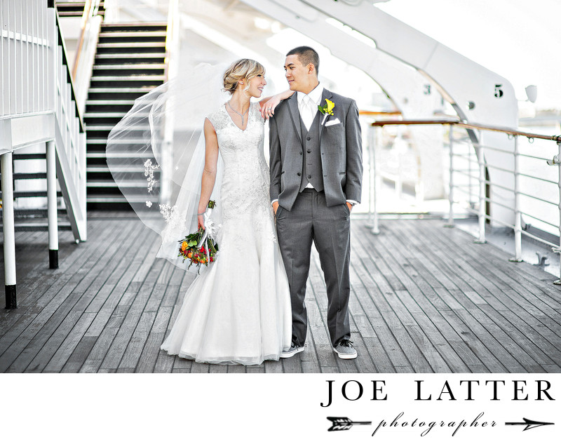 Long Beach Wedding Photograps On The Queen Mary Joe Latter
