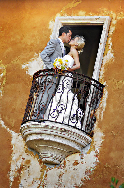 Intimate wedding ceremony at Villa de la Vina site of the TV show The Bachelor and The Bachelorette